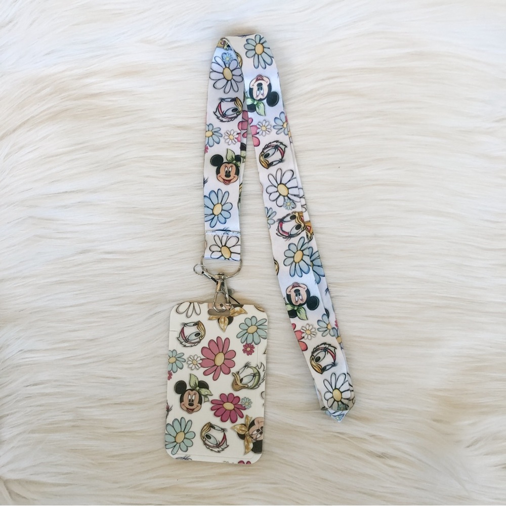 Minnie Mouse and Daisy lanyard with Id/ card holder